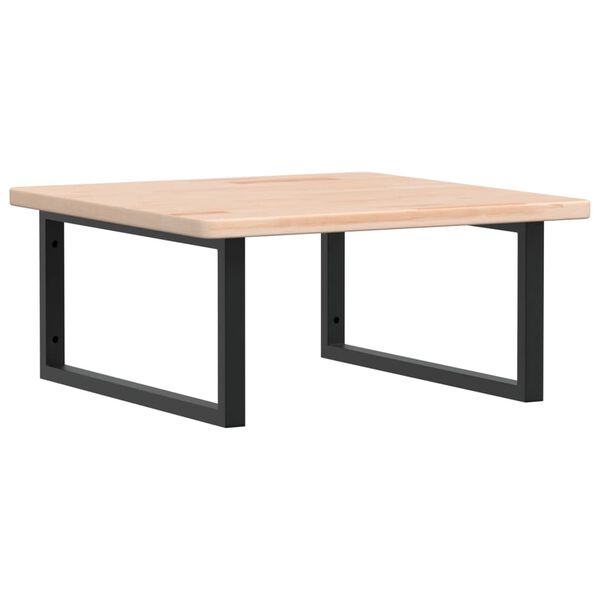 vidaXL badev&aelig;relseshylde st&aring;l og massivt egetr&aelig;