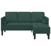 vidaXL Sofa Sæt med pude Mørkegrøn 173 x 131 x 67 cm Polyester