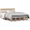 vidaXL sengeramme uden madras 120x190 cm massivt fyrretr&aelig;