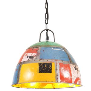 vidaXL industriel h&aelig;ngelampe 25 W rund 31 cm E27 flerfarvet