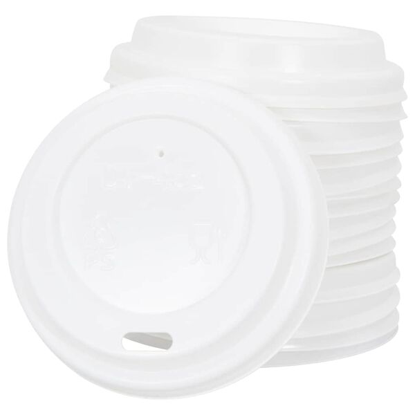 vidaXL papirkopl&aring;g &Oslash;60 mm 4 oz 1000 stk. hvid plast