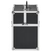 vidaXL makeupkuffert 38x23x34 cm sort aluminium