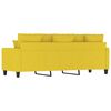 vidaXL 3-personers sofa 180 cm stof lysegul