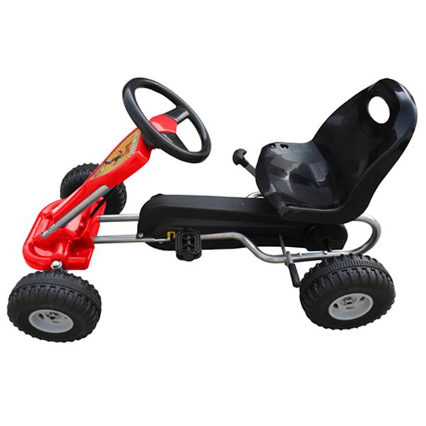 vidaXL pedal-gokart rød