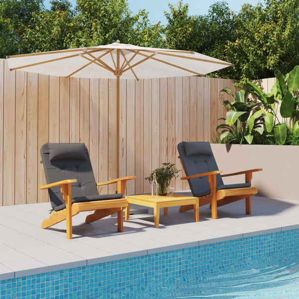 vidaXL hynder til Adirondack-stol 2 stk. oxfordstof antracitgrå