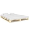 vidaXL Pallesengestel 200x200 cm massivt fyrretr&aelig;