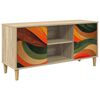 vidaXL TV-skab BONN 102 x 33 x 50 cm Sonoma-eg Konstrueret tr&aelig;