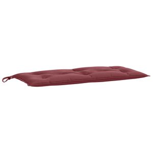vidaXL hynde til haveb&aelig;nk 100x50x7 cm stof meleret vinr&oslash;d