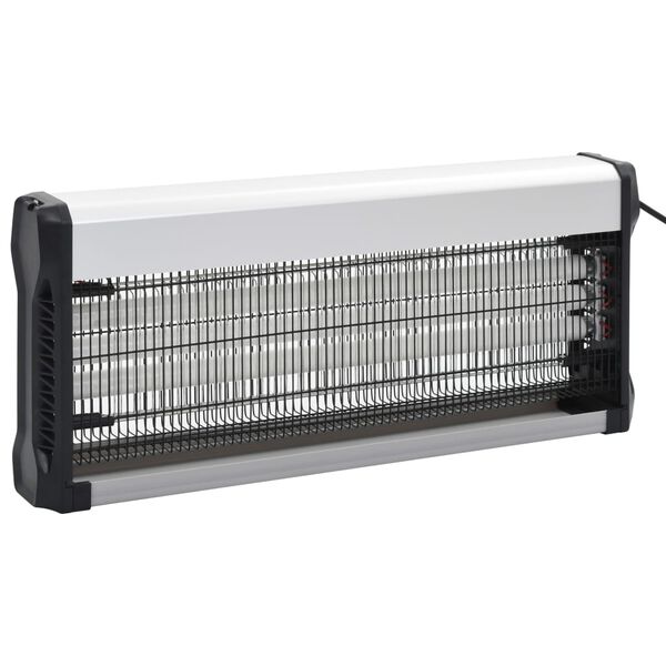 vidaXL insektdræber ABS 60 W aluminium sort