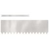 vidaXL Pl&aelig;nekant 50 pcs S&oslash;lv 100 x 0,05 x 30 cm Rustfrit st&aring;l