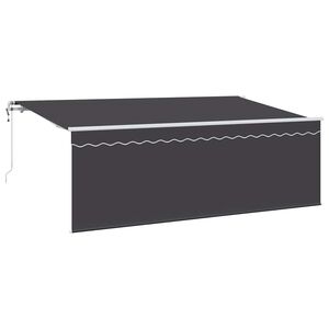 vidaXL Udtr&aelig;kkelig markise Antracit 350 x 200 cm