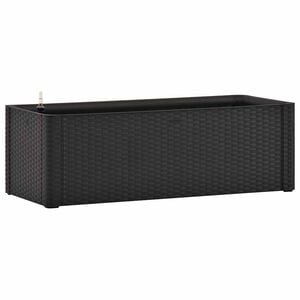vidaXL h&oslash;jbed med automatisk vandingssystem 100x43x33 cm antracitgr&aring;