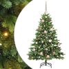 vidaXL Kunstigt juletr&aelig; med 150 LED'er Gr&oslash;n 120 cm PE og PVC