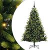 vidaXL Kunstig Hengende Juletr&aelig; 300 LEDs Gr&oslash;n 180 cm PVC og PE