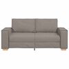 vidaXL 2-personers sofa taupe 140 cm stof