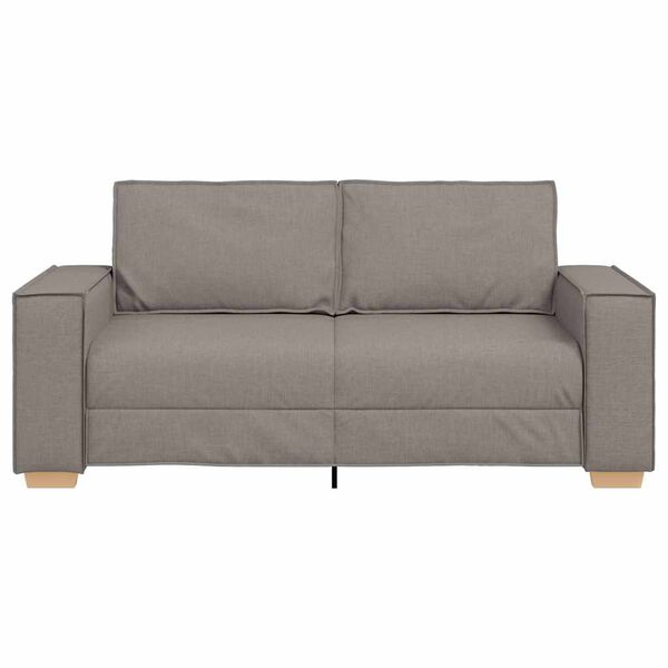 vidaXL 2-personers sofa taupe 140 cm stof
