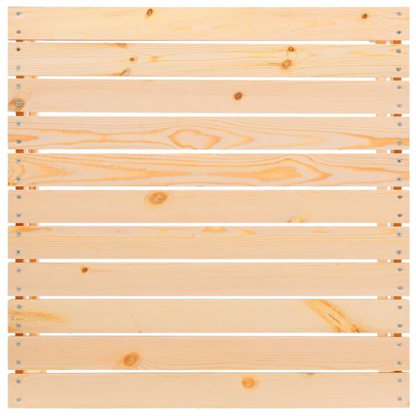 vidaXL fodskammel til haven med hynde massivt fyrretræ