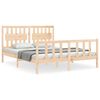 vidaXL sengeramme uden madras 160x200 cm massivt fyrretr&aelig;