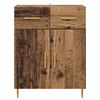 vidaXL Sideboard Gammelt tr&aelig; 69,5 x 34 x 90 cm Konstrueret tr&aelig;