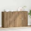 vidaXL Sideboard 2 pcs Artisan Egetr&aelig; 60 x 31 x 70 cm Konstrueret tr&aelig;