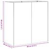 vidaXL plantekasse rustfarvet 80x40x80 cm forvitringsst&aring;l