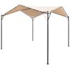 vidaXL pavillon 4 x 4 m st&aring;l beige
