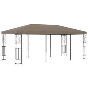 vidaXL pavillon 6x3 m stof gr&aring;brun