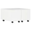 vidaXL sofabord 60x60x35 cm konstrueret tr&aelig; hvid h&oslash;jglans