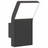 vidaXL udend&oslash;rs LED-v&aelig;glampe trykst&oslash;bt aluminium sort