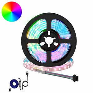 vidaXL LED Strip 2 stk. Sort og Gennemsigtig Kobber og plastik