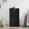 vidaXL Sideboard med skuffe Sort eg 50 x 42,5 x 93 cm