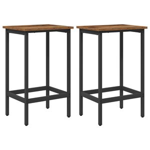 vidaXL Barb&aelig;nk 2 stk. Gammelt tr&aelig; 40 x 32 x 64 cm Konstrueret tr&aelig;