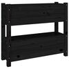vidaXL plantekasse 77x25x66 cm massivt fyrretr&aelig; sort