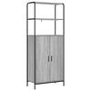 vidaXL Highboard Gr&aring; Sonoma 40 x 33 x 161 cm Konstrueret tr&aelig;