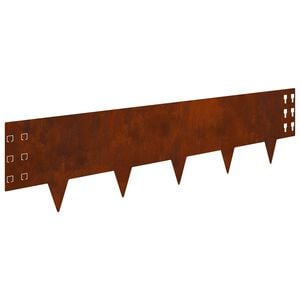 vidaXL Pl&aelig;nekant 30 pcs 100 x 25 cm St&aring;l Rusten