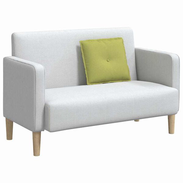 vidaXL Rygpude Lys gr&oslash;n 50 x 19 x 45 cm Stof