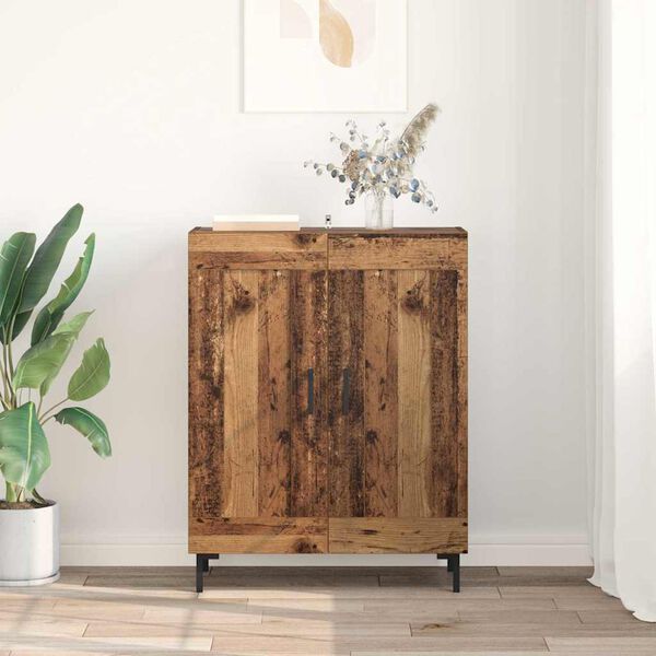 vidaXL Sideboard Gammelt tr&aelig; 69,5 x 34 x 90 cm Ingeni&oslash;rt tr&aelig; og jern