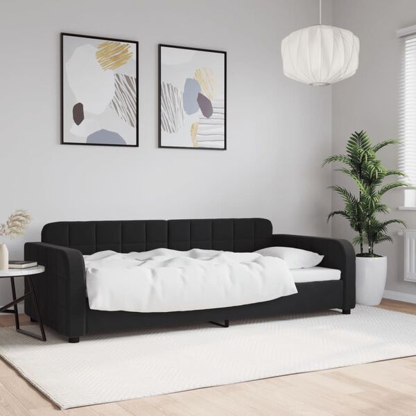 vidaXL daybed 90x190 cm velour sort