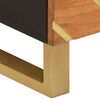 vidaXL kommode 40x33,5x75 cm massivt mangotræ brun og sort