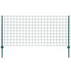 vidaXL eurohegn 20 x 1,2 m st&aring;l gr&oslash;n