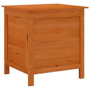 vidaXL opbevaringsboks til haven 50x49x56,5 cm massivt grantr&aelig; brun