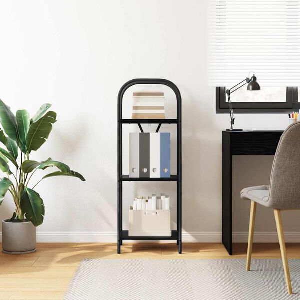 vidaXL Bogreol Sort eg 40 x 30 x 109 cm Konstrueret tr&aelig;