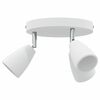 vidaXL Loftsspot med spotlights Hvid 19 x 19 x 14,5 cm Metal