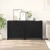 vidaXL Sideboards 2 pcs Sort eg 70 x 41 x 75 cm Konstrueret tr&aelig;