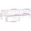 vidaXL daybed 90x200 cm massivt fyrretr&aelig; gr&aring;