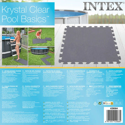 Intex sammenføjelige gulvbeskyttere 8 stk. 50x50x0,5 cm 1,9 m²
