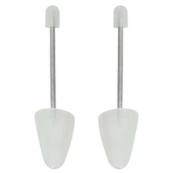 vidaXL skotr&aelig;er 5 par str. 35-38 plast hvid