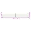 vidaXL sammenrullelig sidemarkise 160x1200 cm cremefarvet