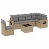 vidaXL sofas&aelig;t til haven 7 dele med hynder polyrattan beige
