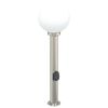 vidaXL pullertlampe med stikkontakt 80 cm rustfrit st&aring;l IP44